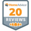 HomeAdvisor - 20 Five Star Reviews Award
